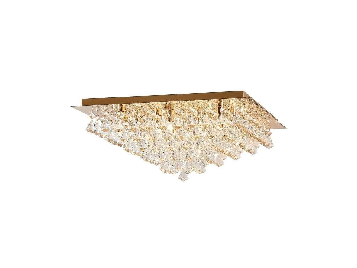 Lindby - Rimedia Deckenleuchte L55 Gold/Clear Lindby von Lindby