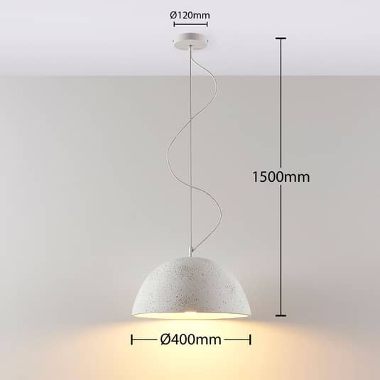Lindby Smart Beton Pendelleuchte Carolle Pendellampe Hängelampe Küchenlampe E27 B-Ware Lindby Smart Beton Pendelleuchte Carolle Pendellampe Hängelampe Küchenlampe E27 B-Ware von Lindby