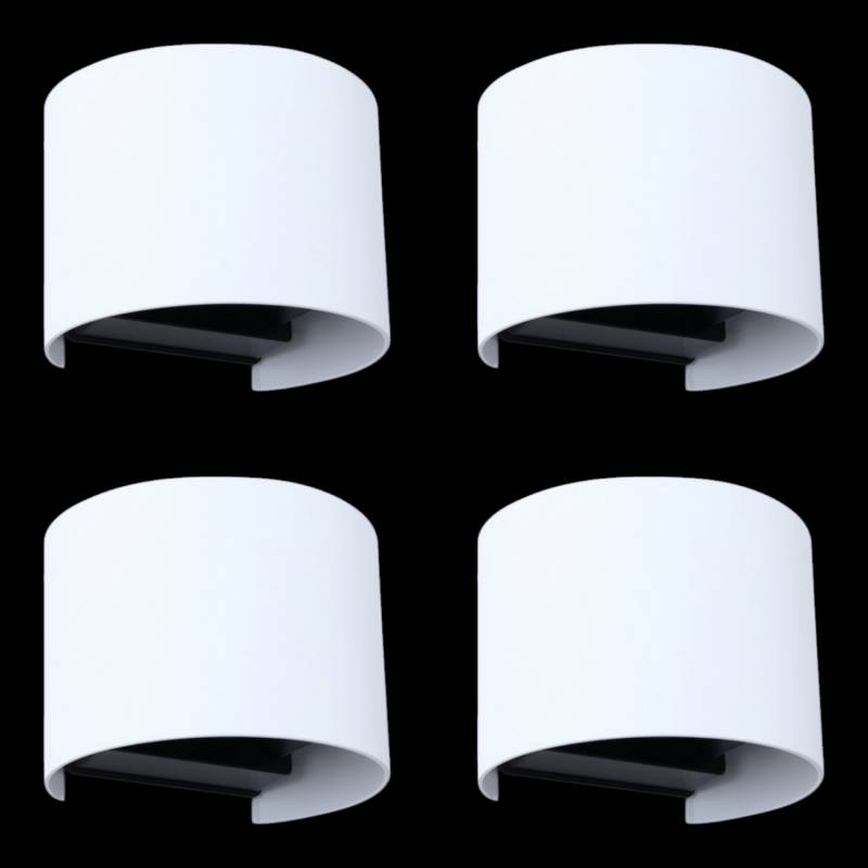 Lindby Smart Led Wandleuchte Wandlampe Leuchte Lampe Weiß Wlan Bluetooth 4 Stück B-Ware von Lindby
