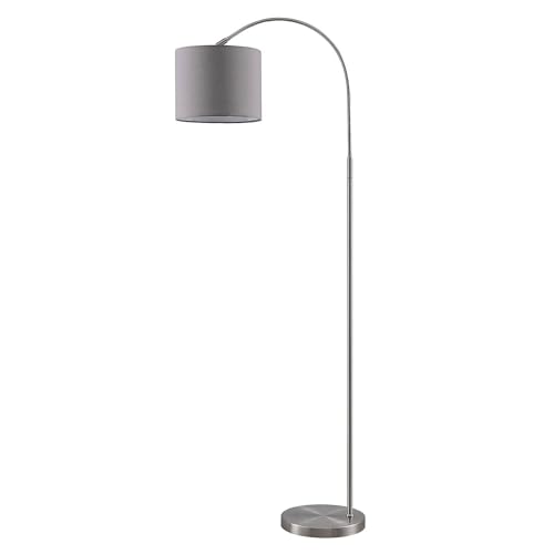 Lindby Stehlampe (Bogenleuchte) 'Keriba' (Modern) in Alu aus Metall u.a. für Wohnzimmer & Esszimmer (1 flammig, E27) - Bogenlampe, Stehleuchte, Floor Lamp, Standleuchte, Wohnzimmerlampe von Lindby