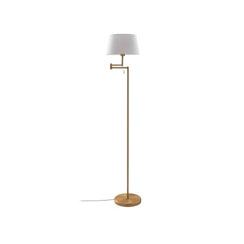 Lindby Stehlampe 'Ismene', schwenkbar in Bronze aus Metall u.a. für Wohnzimmer & Esszimmer (1 flammig, E27) - Stehleuchte, Standleuchte, Floor Lamp, Wohnzimmerlampe, Wohnzimmerlampe von Lindby