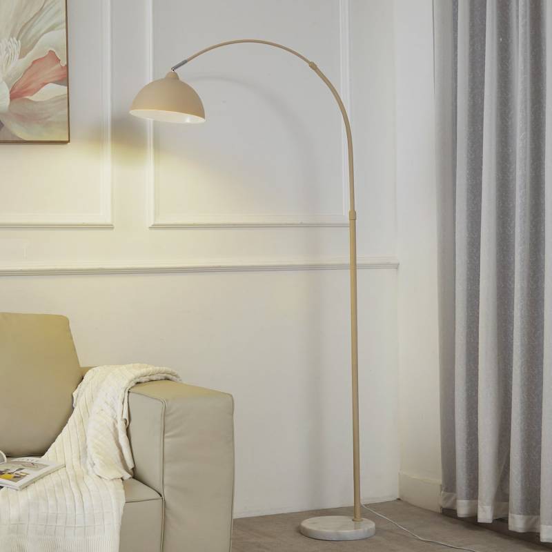 Lindby Stehlampe Tonka Beige Metall Marmor 180 Cm E27 Siehe Text/Foto B-Ware von Lindby