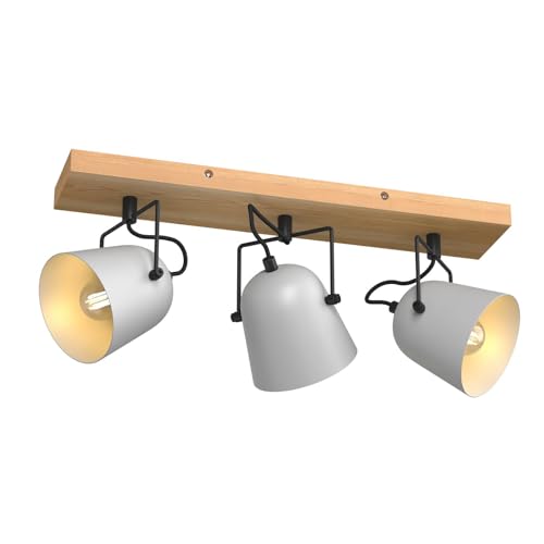 Lindby Strahler 'Adalin' (Modern) aus Holz u.a. für Wohnzimmer & Esszimmer (3 flammig, E14) - Deckenlampe, Deckenleuchte, Lampe, Spot, Wohnzimmerlampe von Lindby