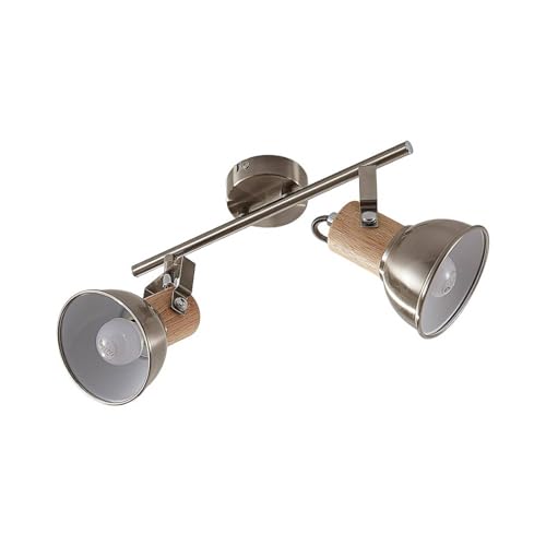 Lindby Strahler Dennis (Modern) in Alu aus Metall (2 flammig, E14) - Deckenlampe Deckenleuchte Lampe Spot Küchenleuchte von Lindby