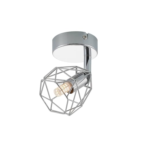 Lindby Strahler 'Giada' (Modern) in Chrom aus Metall u.a. für Wohnzimmer & Esszimmer (1 flammig, G9) - Deckenlampe, Deckenleuchte, Lampe, Spot, Wohnzimmerlampe von Lindby