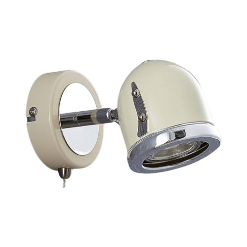 Lindby Strahler 'Jakov' (Retro, Vintage, Antik) in Creme aus Metall u.a. für Wohnzimmer & Esszimmer (1 flammig, GU10) - Deckenlampe, Deckenleuchte, Lampe, Spot, Wohnzimmerlampe von Lindby