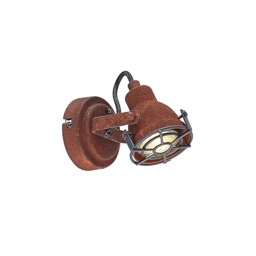 Lindby Strahler 'Scabra' (Vintage, Industriell) in Braun aus Metall u.a. für Wohnzimmer & Esszimmer (1 flammig, GU10) - Deckenlampe, Deckenleuchte, Lampe, Spot, Wohnzimmerlampe von Lindby