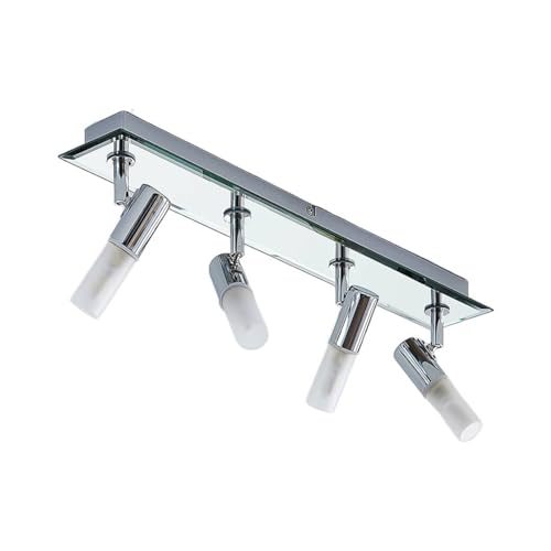 Lindby Strahler Zela (Modern) in Chrom aus Metall (4 flammig, G9) - Deckenlampe Deckenleuchte Lampe Spot Badezimmerleuchte von Lindby