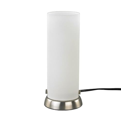 Lindby Tischlampe 'Andrew' (Modern) in Weiß aus Glas u.a. für Wohnzimmer & Esszimmer (1 flammig, E14) - Tischleuchte, Schreibtischlampe, Nachttischlampe, Wohnzimmerlampe von Lindby