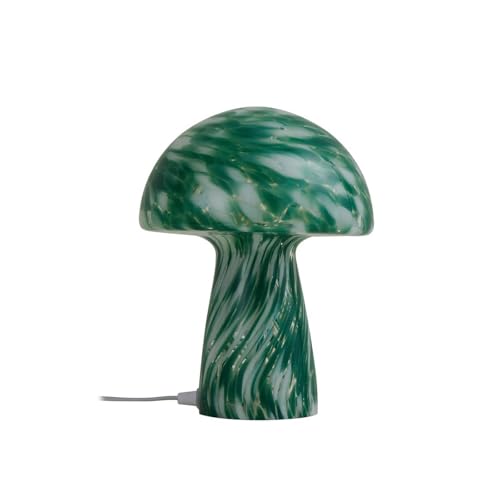 Lindby Tischlampe Hubi (Modern) in Grün aus Glas (1 flammig, E27) - Tischleuchte Schreibtischlampe Nachttischlampe Wohnzimmerleuchte von Lindby