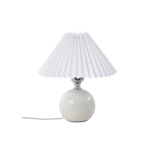 Lindby Tischlampe Kerimi (Skandinavisch) in Weiß aus Keramik (1 flammig, E27) - Tischleuchte Schreibtischlampe Nachttischlampe Schlafzimmerleuchte von Lindby