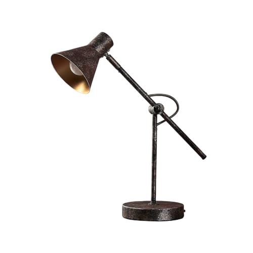 Lindby Tischlampe 'Zera' (Retro, Vintage, Antik) in Braun aus Metall u.a. für Wohnzimmer & Esszimmer (1 flammig, E14) - Tischleuchte, Schreibtischlampe, Nachttischlampe, Wohnzimmerlampe von Lindby