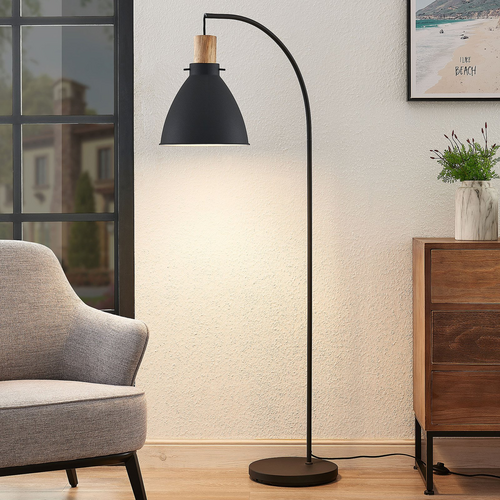 Lindby Trebale Stehleuchte Stehlampe Lampe Wohnzimmerlampe Leuchte Schwarz Ho191 B-Ware von Lindby