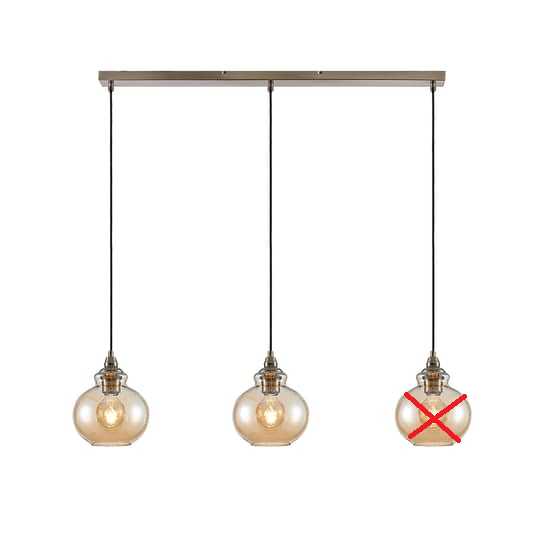 Lindby Tymoni Glas Pendelleuchte Deckenlampe Deko Hängeleuchte Siehe Text/Foto B-Ware von Lindby