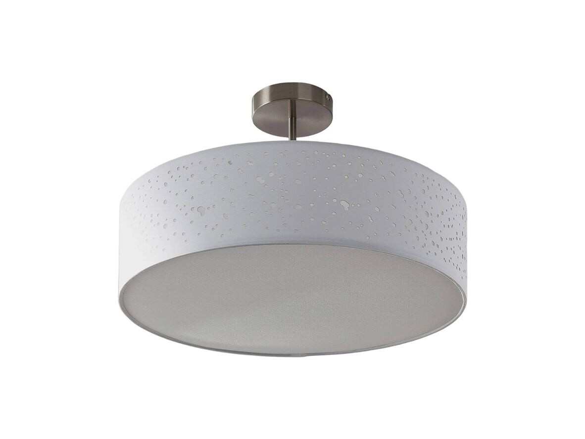 Lindby - Umma Deckenleuchte H30 White/Satin Nickel Lindby von Lindby