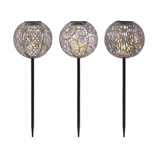 Lindby Vilani Led Solarlampen 3er Set Gartenleuchte Wegeleuchte Deko Außenli566 B-Ware von Lindby