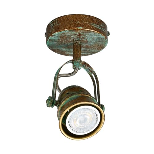 Lindby Wandlampe Grünspanoptik, Deckenlampe drehbar und schwenkbar Wandstrahler Deckenstrahler 1x GU10 ohne Leuchtmittel Spot Strahler Lindby Wandlampe Grünspanoptik, Deckenlampe drehbar und schwenkbar Wandstrahler Deckenstrahler 1x GU10 ohne Leuchtmittel Spot Strahler von Lindby