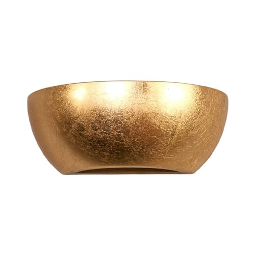 Lindby Wandlampe goldfarben, Uplight und Downlight Effekt Wandleuchte innen 1x E14 ohne Leuchtmittel IP20 Wandbeleuchtung Wohnzimmer Esszimmer Küche von Lampenwelt