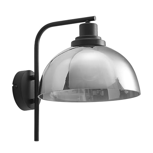 Lindby Wandleuchte, Wandlampe Innen 'Marven' (Modern) in Schwarz aus Metall u.a. für Wohnzimmer & Esszimmer (1 flammig, E27) - Wandstrahler, Wandbeleuchtung Schlafzimmer /, Wohnzimmerlampe von Lindby