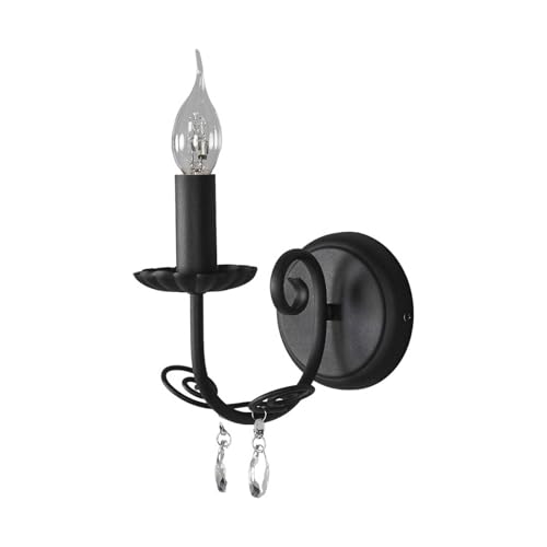 Lindby Wandleuchte, Wandlampe Innen 'Sophina' (Retro, Vintage, Antik) in Schwarz aus Metall u.a. für Wohnzimmer & Esszimmer (1 flammig, E14) - Wandstrahler, Wandbeleuchtung Schlafzimmer / von Lindby