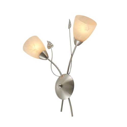 Lindby Wandleuchte, Wandlampe Innen 'Yannie' in Alu aus Metall u.a. für Wohnzimmer & Esszimmer (2 flammig, E14) - Wandstrahler, Wandbeleuchtung Schlafzimmer /, Wohnzimmerlampe von Lindby