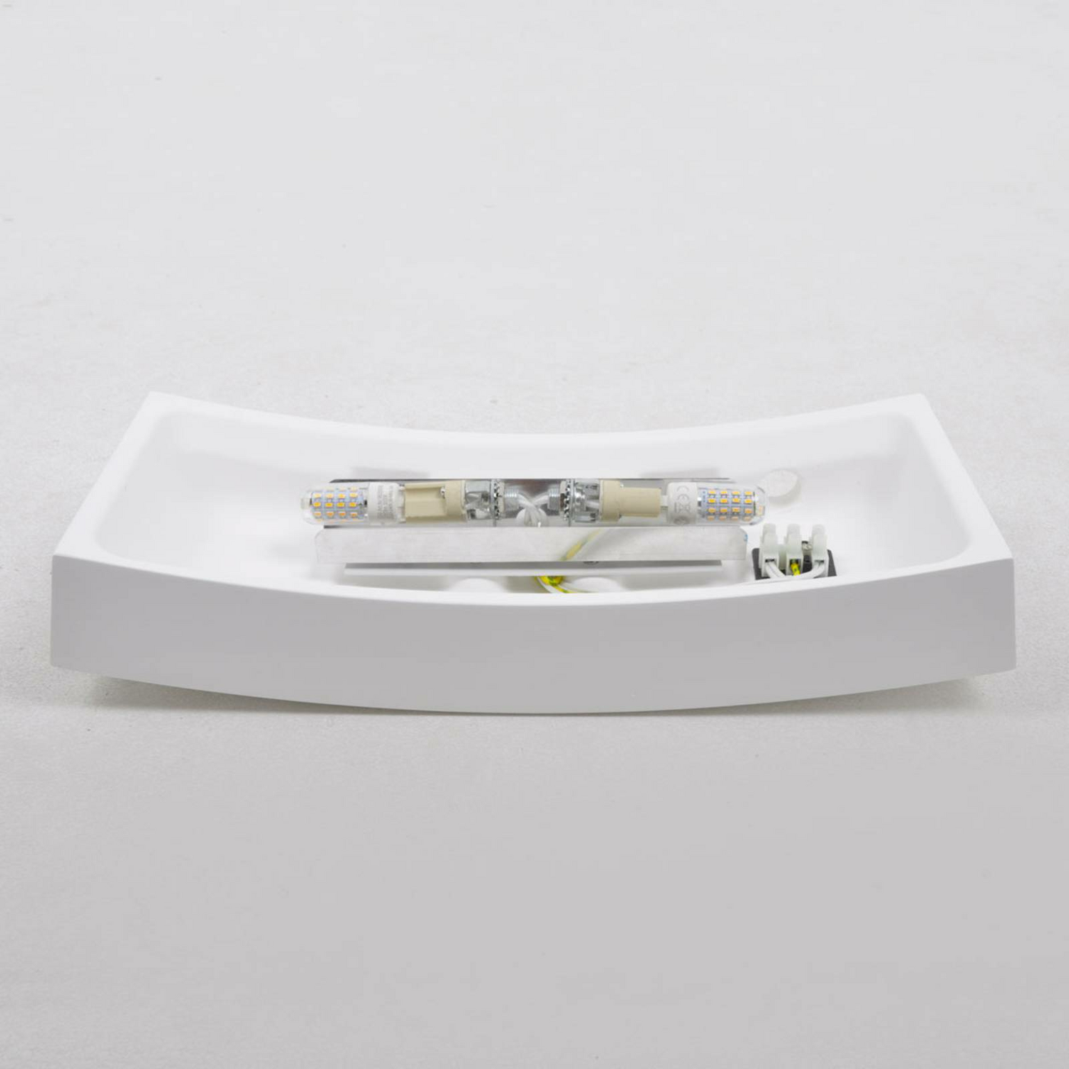 Lindby Wandleuchte Leander Wandlampe Wandlicht Lampe Leuchte G9 Weiß Bemalbar B-Ware von Lindby