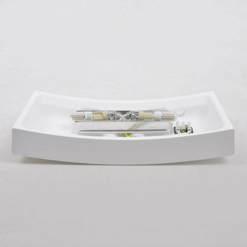 Lindby Wandleuchte Leander Wandlampe Wandlicht Lampe Leuchte G9 Weiß Bemalbar B-Ware von Lindby