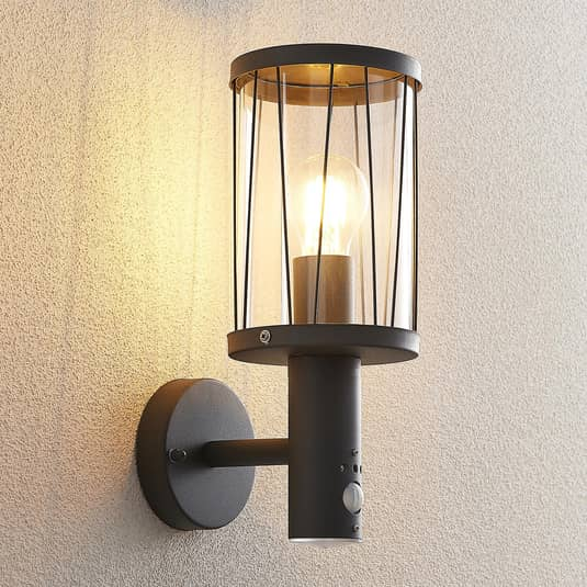 Lindby Yonan Außenwandleuchte Wandleuchte Wandlampe Lampe Leuchte Ip44 Sensor    B-Ware von Lindby