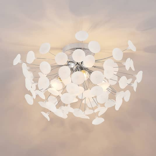 Lindby Yurina Deckenleuchte Deckenlampe Lampe Leuchte Wohnzimmerlampe Ip20 Weiß B-Ware von Lindby