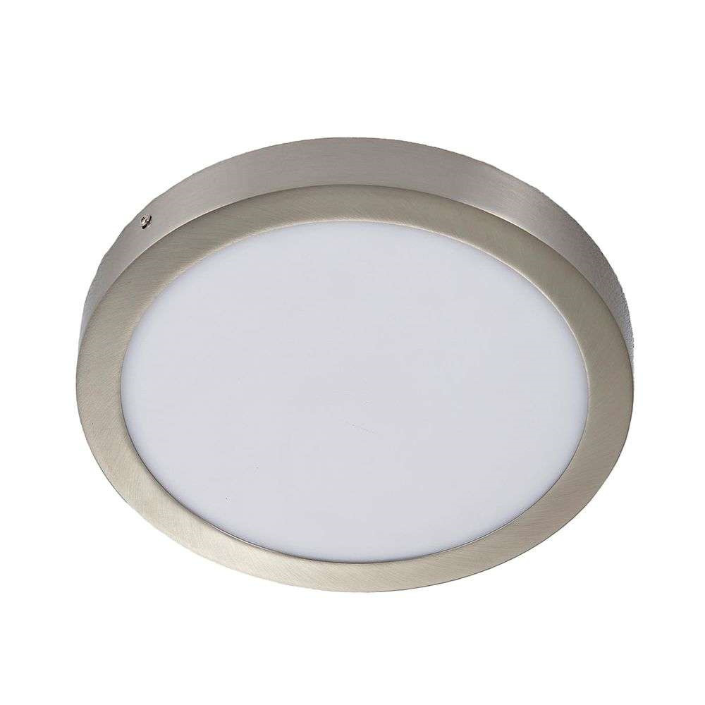 Lindby - Milea Round Deckenleuchte Satin Nickel von Lindby