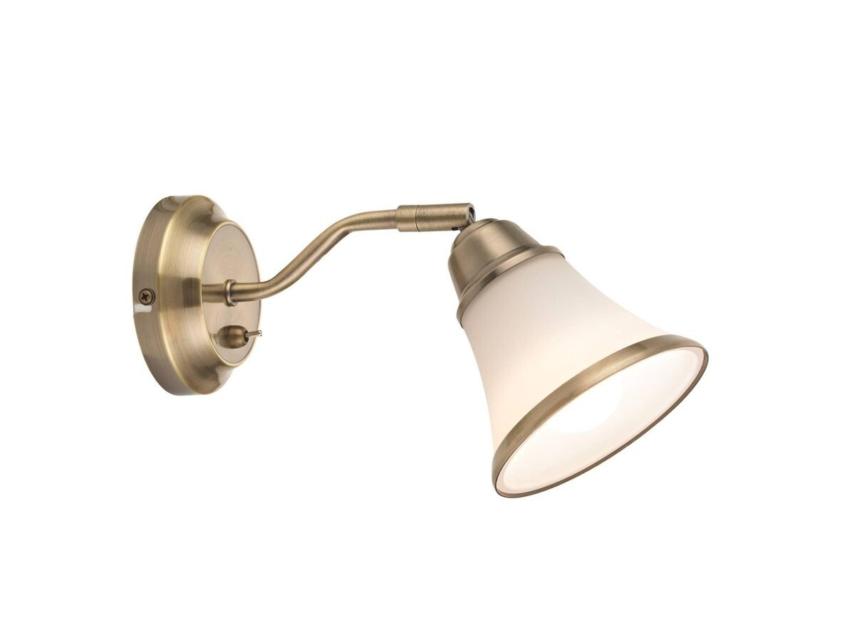 Lindby - Marita Wandleuchte White/Antique Brass Lindby von Lindby