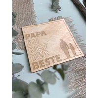 Bierdeckel Holz | Papa Geburtstagsgeschenk Du Bist Der Beste Teaköl Lasur 9, 3cm Bierdeckel Holz | Papa Geburtstagsgeschenk Du Bist Der Beste Teaköl Lasur 9, 3cm von Lindenblaettchen
