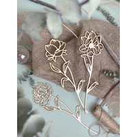 Blumen Aus Holz | Frühling Deko/Sommerdekoration Dekoration Einzeln Und Im Set Maxi Größe 30cm von Lindenblaettchen