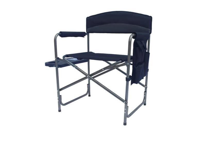 Linder Exclusiv GmbH Campingstuhl XXL Comfort Regiestuhl Anglerstuhl Angelstuhl Camping-Stuhl, mit Klapptisch und 4 Seitentaschen von Linder Exclusiv GmbH