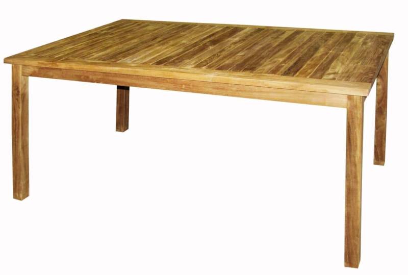 Premium Teak Gartentisch 150 x 80 Teak unfinished von Linder Exclusiv