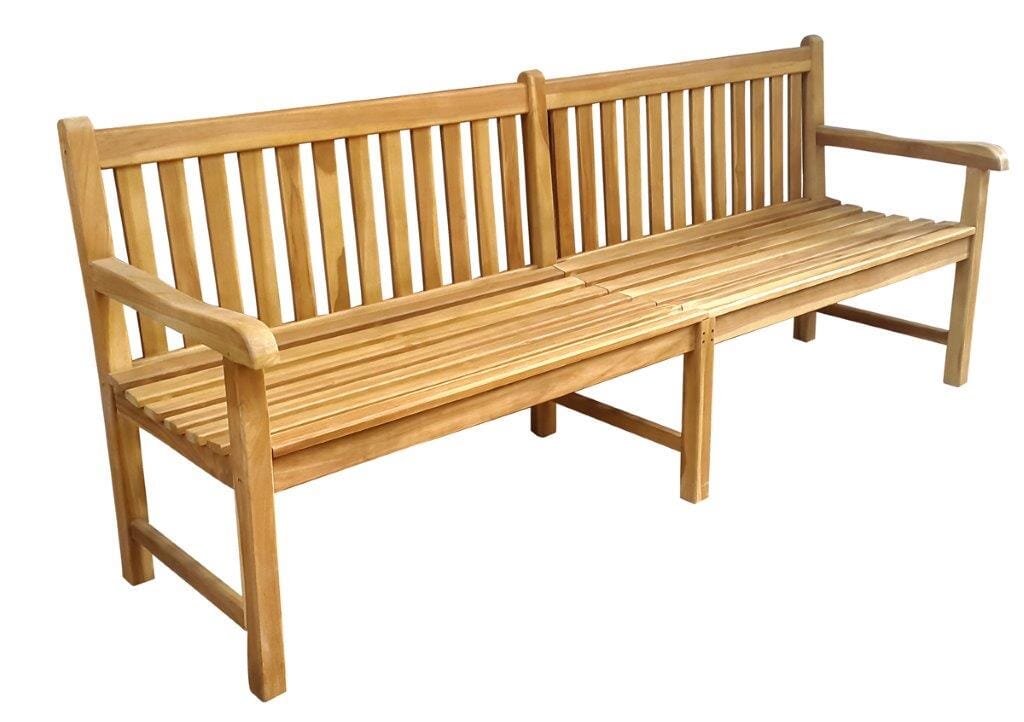 Stabile Gartenbank Picadelly 200 cm in Premium Teak mit Armlehne Stabile Gartenbank Picadelly 200 cm in Premium Teak mit Armlehne von Linder Exclusiv