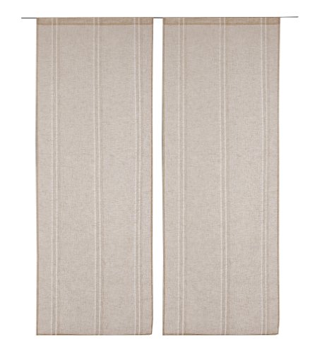 Linder 0189/29/415/60 x 160 verglaste Tag Leinen beige Gardinenstange von LINDER