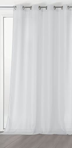 Linder 1013/10/375AB Uni Ösenschal mit Polyester 145 x 240 cm, weiß, 145 x 240 cm von LINDER