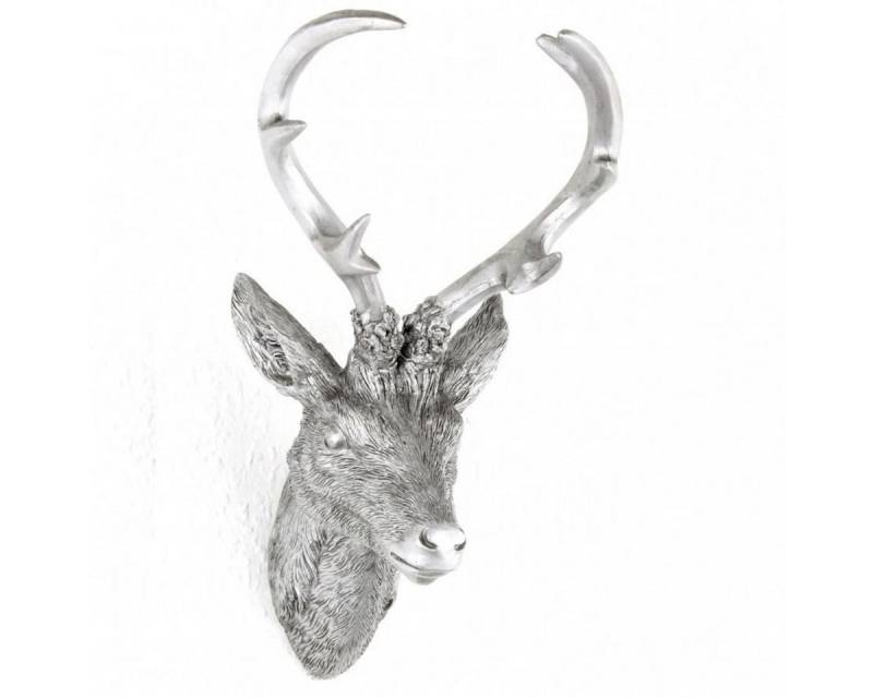 Linder Dekoobjekt Hirschgeweih 20x12x30cm silber Kunststoff 10-Ender Hirschkopf Wanddeko, inkl. Aufhängung Linder Dekoobjekt Hirschgeweih 20x12x30cm silber Kunststoff 10-Ender Hirschkopf Wanddeko, inkl. Aufhängung von Linder