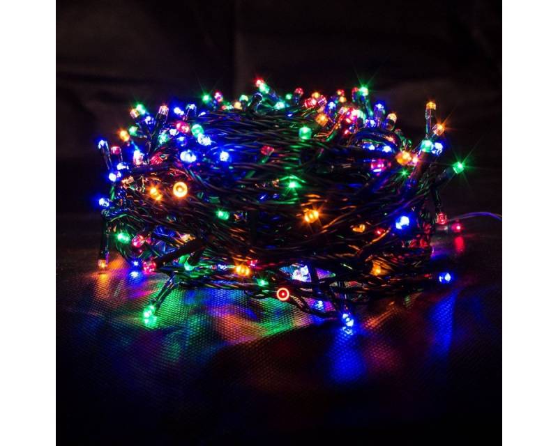 Linder Lichterkette 300er LED Lichterkette multicolor Farblichterkette Beleuchtung, für Innen- und Außenbereiche von Linder