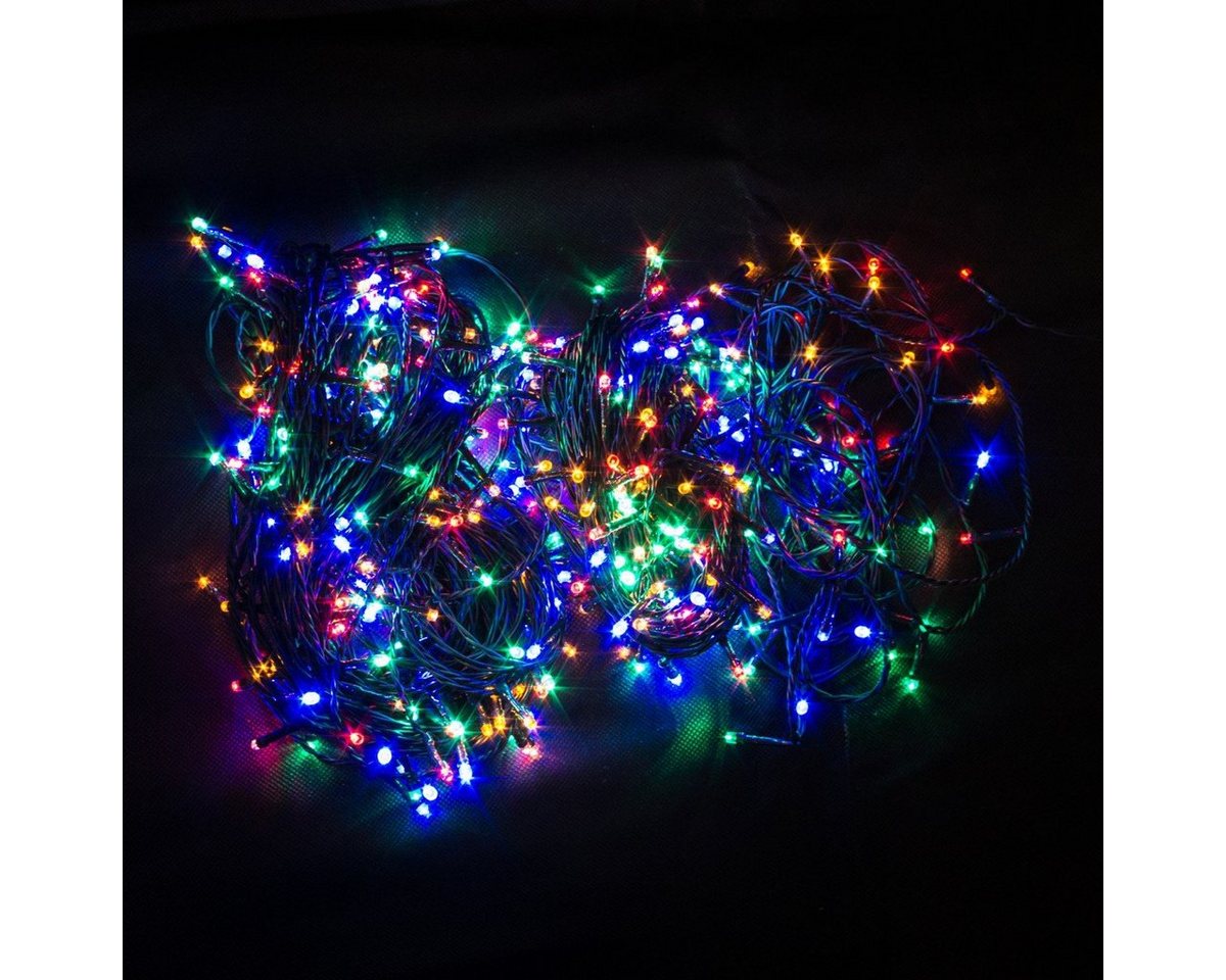 Linder Lichterkette 500er LED Lichterkette multicolor Farblichterkette Weihnachten, für Innen- und Außenbereiche von Linder