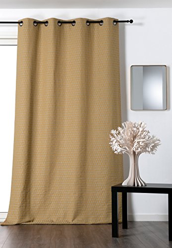 Linder Vorhang Trend, Baumwolle, Senfgelb, 140 x 260 cm von LINDER