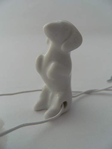 Lindner Porzellan Tropfenfänger Hund, Dackel, weiß, für Kaffee- oder Teekannen, Tier Hunde von Lindner Porzellan