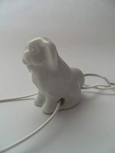 Lindner Porzellan Tropfenfänger Hund, Yorkshire Terrier, weiß, für Kaffee- oder Teekannen, Tier Hunde von Lindner Porzellan