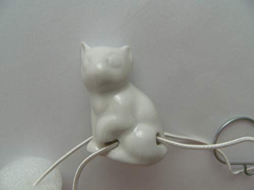 Lindner Porzellan Tropfenfänger Katze, weiß, für Kaffee- oder Teekannen, Tier Katzen Kätzchen von Lindner Porzellan