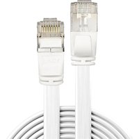 Lindy - 47540 RJ45 Netzwerkkabel, Patchkabel cat 6a u/ftp 0.30 m Weiß mit Rastnasenschutz 1 St. von Lindy