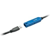 LINDY USB-Kabel USB-A Buchse, USB-A Stecker 15.00m Schwarz Aktiv mit Signalverstärkung 43229 von Lindy