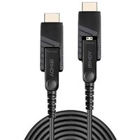 LINDY Anschlusskabel HDMI-Micro-D Stecker, HDMI-Micro-D Stecker 30.00m Schwarz 38322 HDMI-Kabel von Lindy