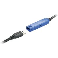 LINDY USB-Kabel USB 3.2 Gen1 (USB 3.0 / USB 3.1 Gen1) USB-A Stecker, USB-A Buchse 10.00m Schwarz 431 von Lindy