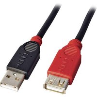 LINDY USB-Kabel USB 2.0 USB-A Stecker, USB-A Buchse 5.00 m Schwarz  42817 von Lindy
